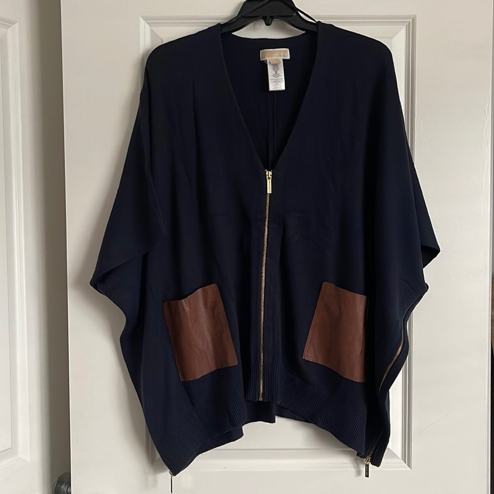 Warm poncho sweater